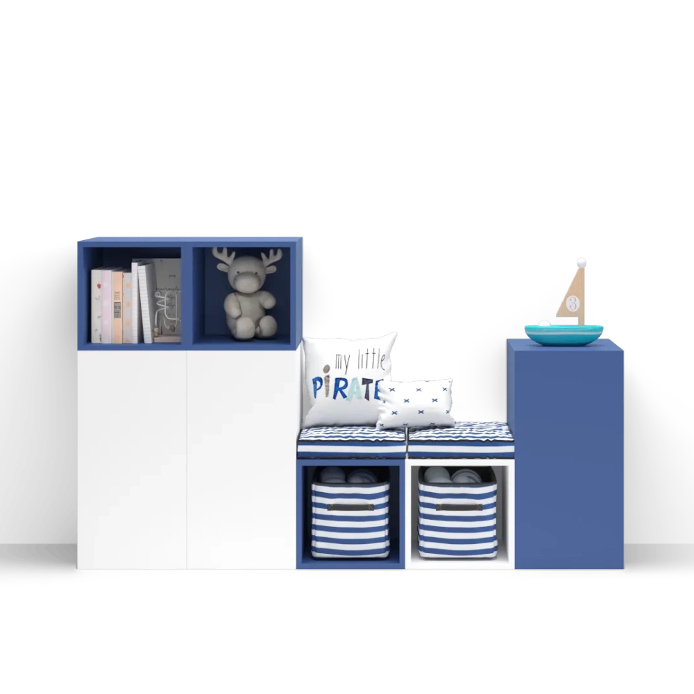 Cubby Storage System with Seating - Image 2