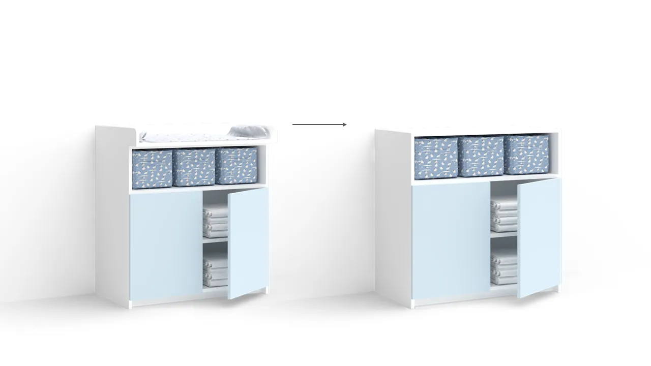 Meda Convertible Changing table (Hinged doors) - Image 8
